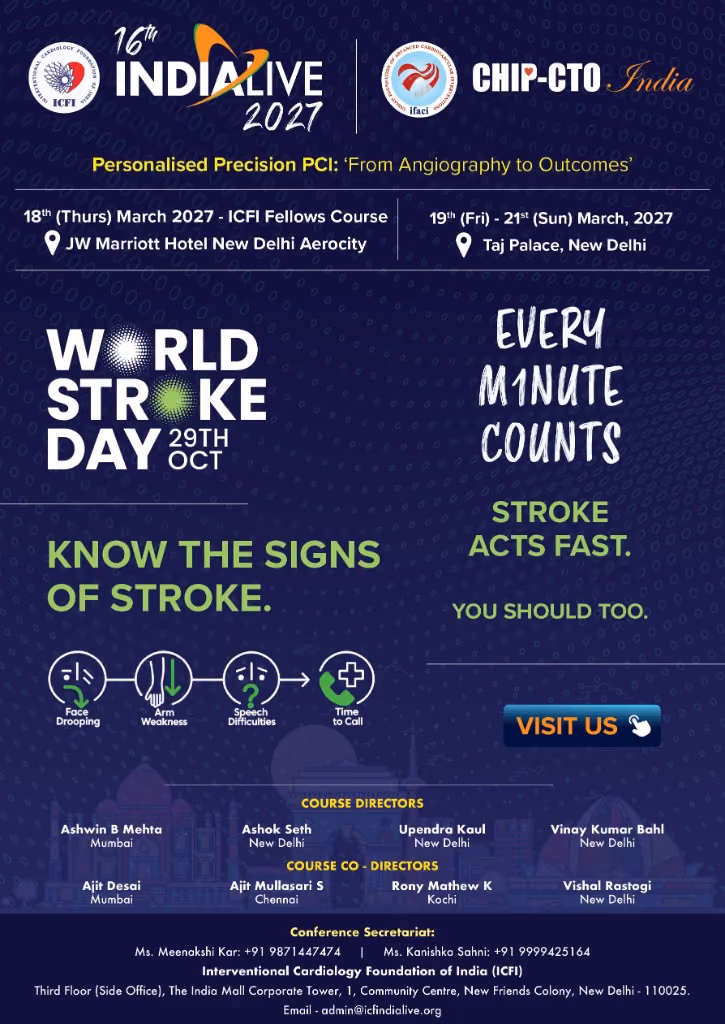 INDIALIVE 2027 — World Stroke Day: know the signs of stroke